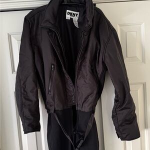 DKNY Black Nylon Outerwear
